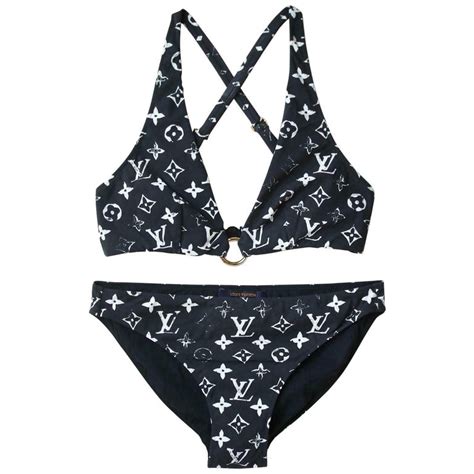 louis vuitton blue swimsuit|louis vuitton monogram bikini.